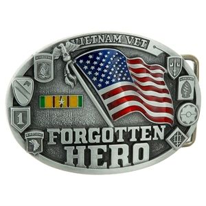 New Vietnam vet forgotten hero belt buckle